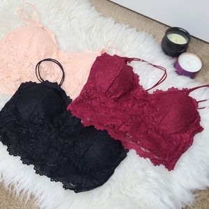 Set of 6 Mix Lace Bralettes L/XL from Amazon